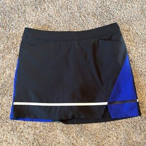 Slazenger Black Golf Skort with White Logo Detail